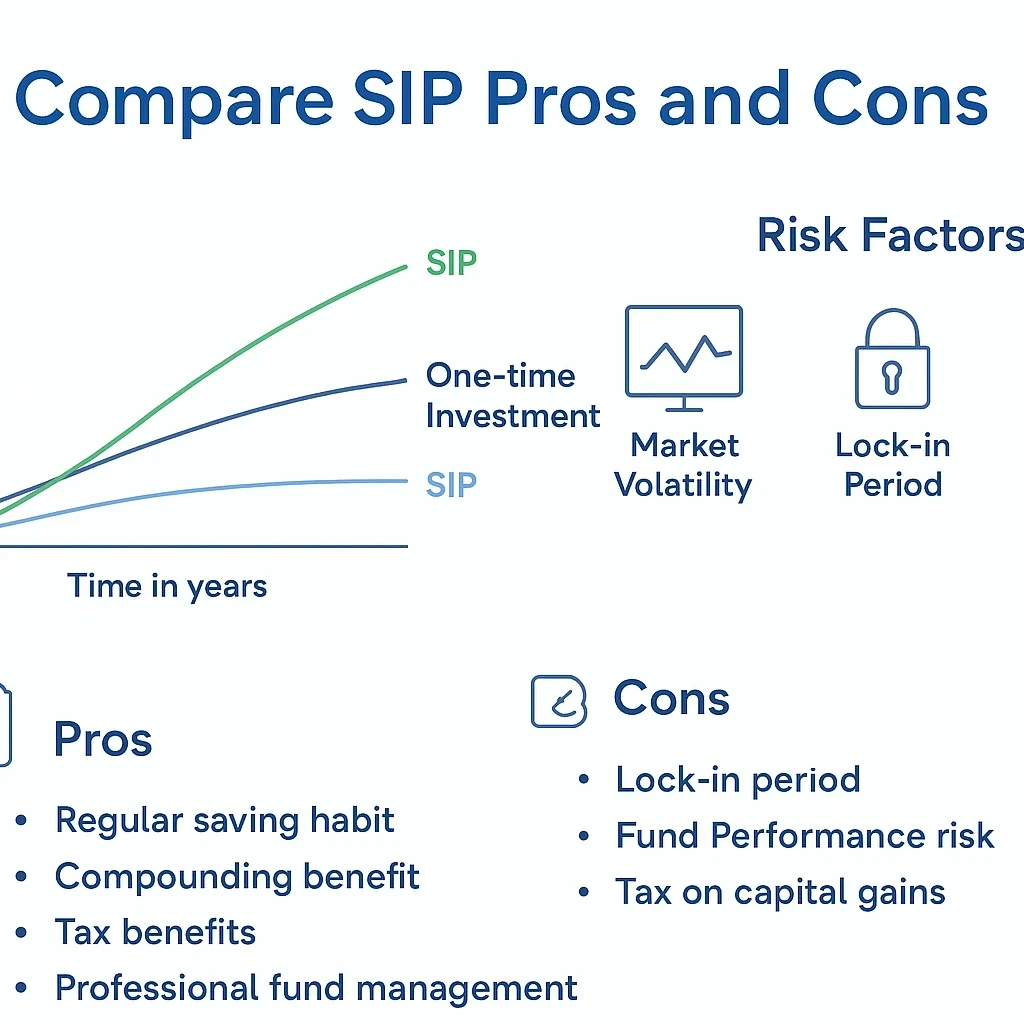 SIP फायदे – Regular Saving vs Lump Sum vs SIP Comparison Chart