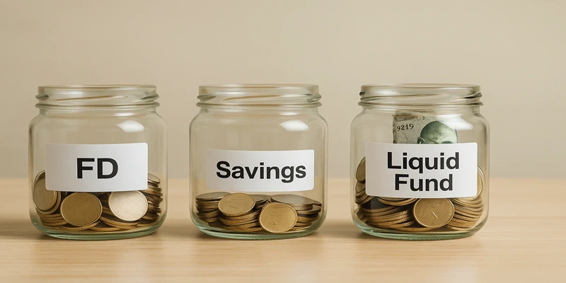 FD vs Savings vs Liquid Fund तुलना
➡ Emergency Fund कुठे ठेवावा
