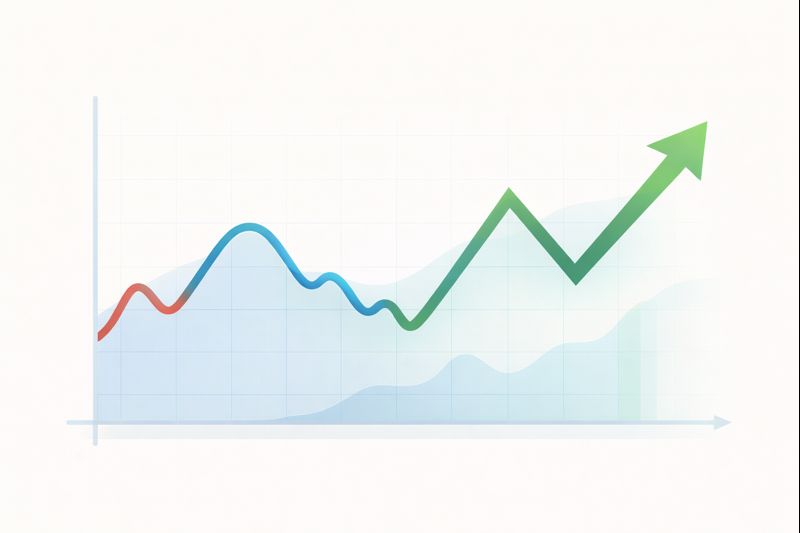 Upward trending financial line graph showing long-term market growth.SIP म्हणजे काय?
