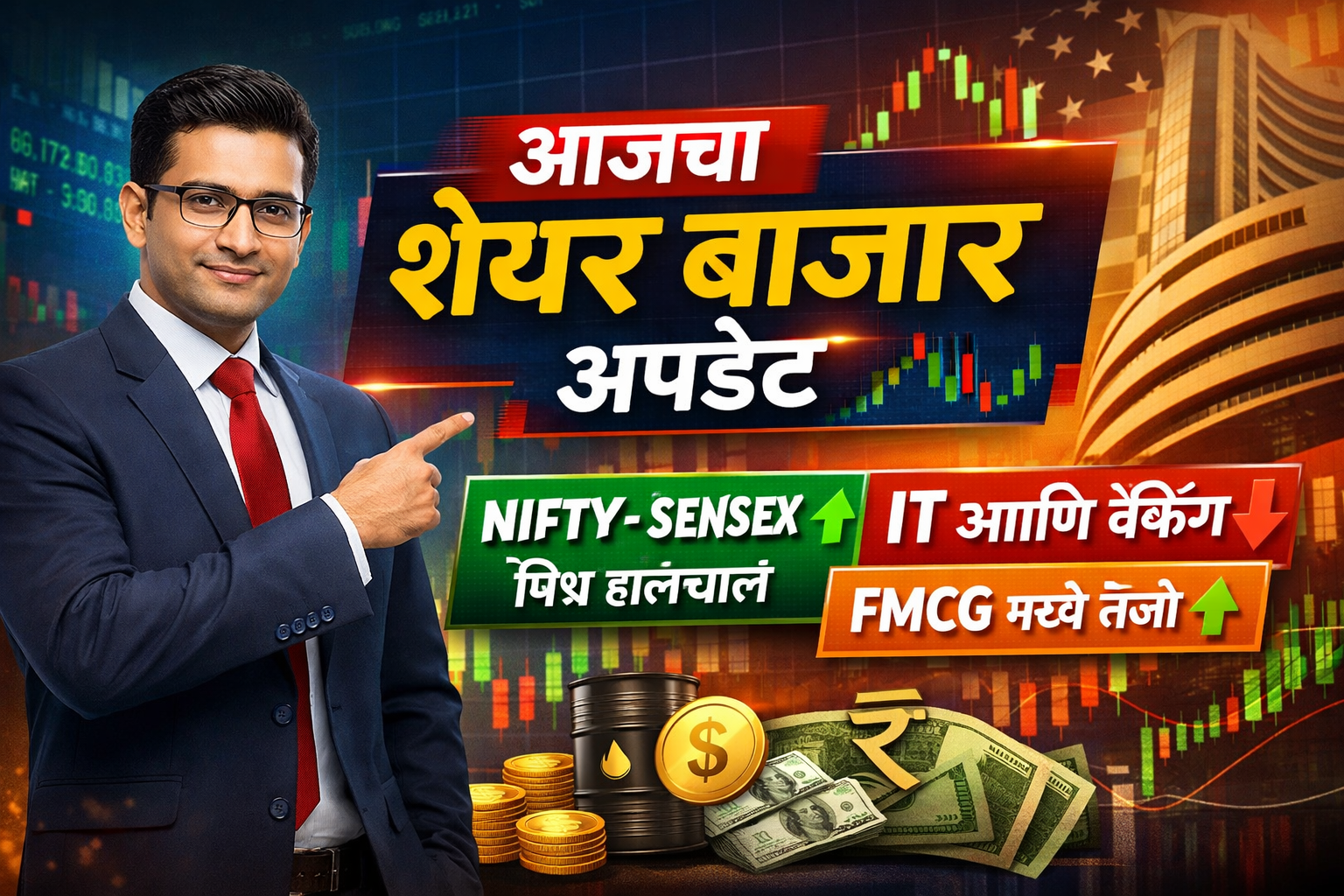 आजचा शेअर बाजार अपडेट