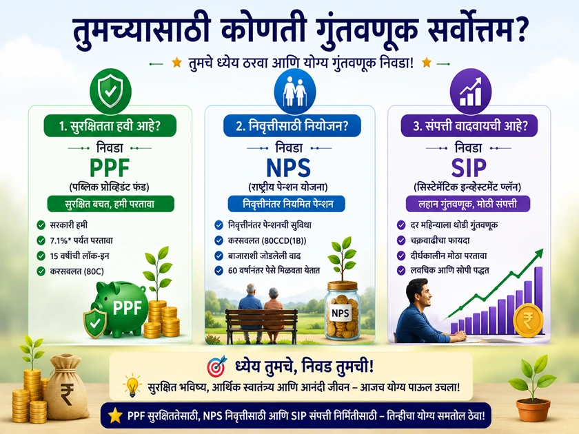 PPF VS NPS VS SIP