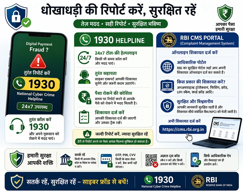 ➡ UPI Fraud Refund आणि RBI तक्रार प्रक्रिया