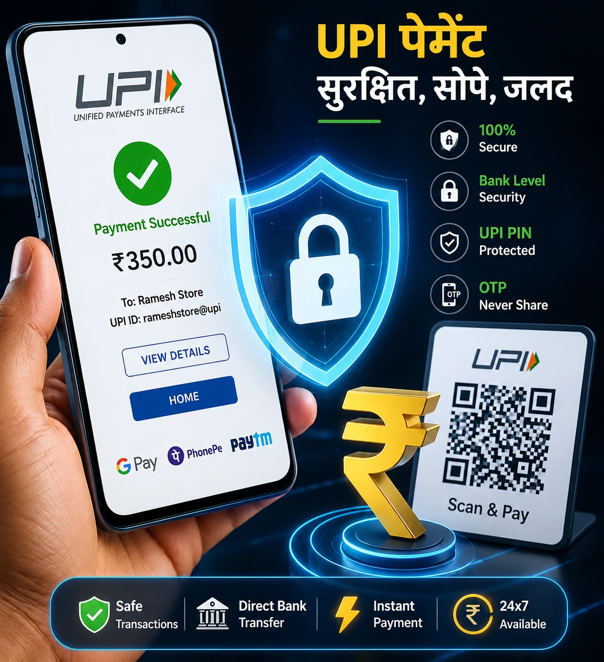 UPI आणि Digital Payments सुरक्षित कसे वापरायचे मार्गदर्शक