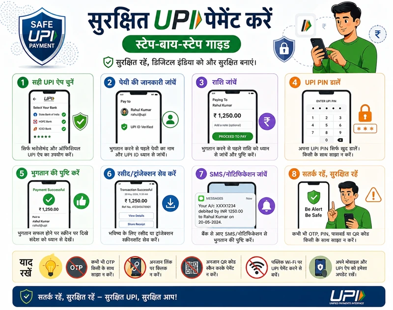 ➡ UPI सुरक्षित कसे वापरायचे चरणदर्शक