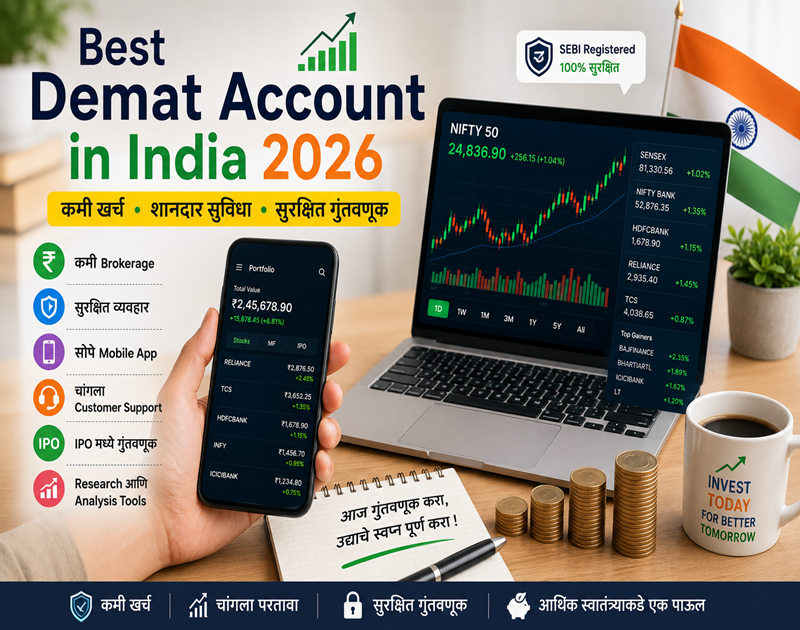 भारतातील सर्वोत्तम Demat Account 2026