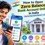 Zero Balance Bank Account Online in India step by step KYC guide